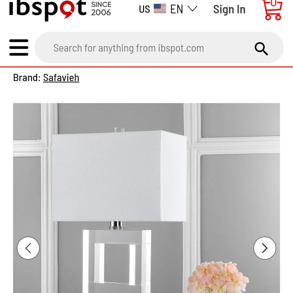 Trade or sell safavieh lamps ask8ng 130 each or 200 pair,mint condition thanks f
